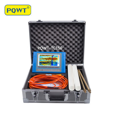 PQWT-TC150 Untergrundwasserdetektor mit 150m Detektionstiefe, 7-Zoll-Touchscreen und wiederaufladbarem Lithium-Akku