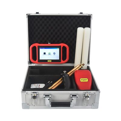 Wasserdetektor der PQWT-TCM-Serie mit 150m/300m/500m Detektionstiefe, LCD-Touchscreen und wiederaufladbarer Lithiumbatterie für den Untergrundwasserfinder